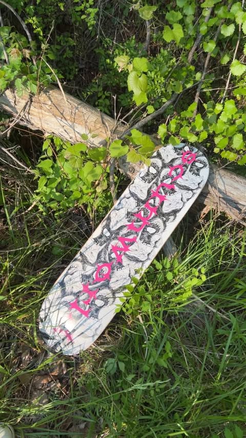 Crazy monkey  skate deck