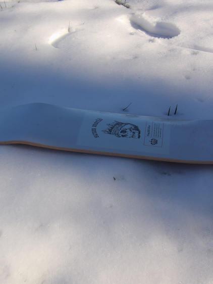 white snow death king skate deck