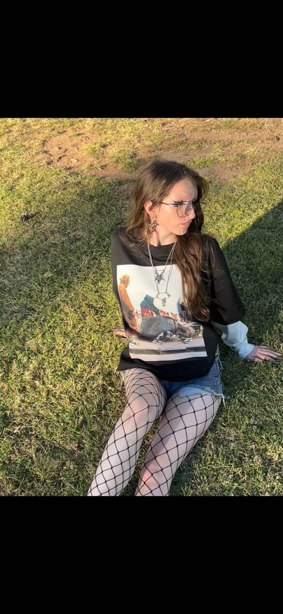 “Street Café Reflections Long Sleeve Tee.”