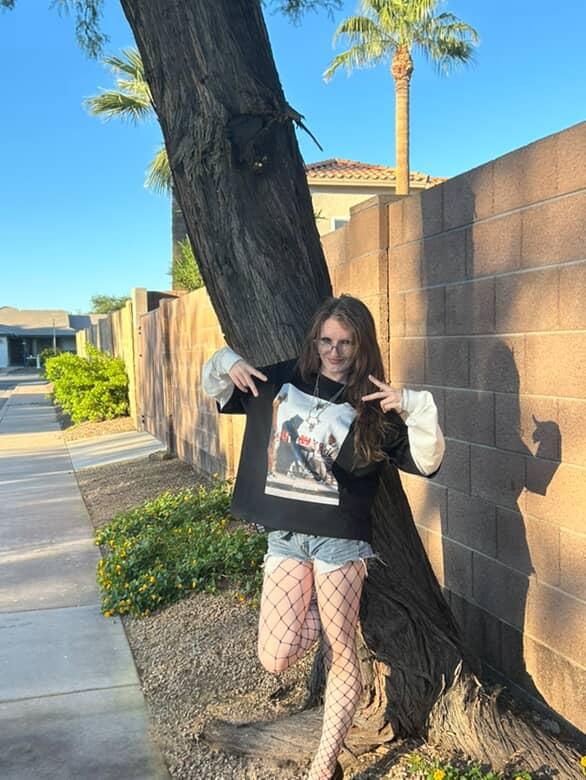 “Street Café Reflections Long Sleeve Tee.”