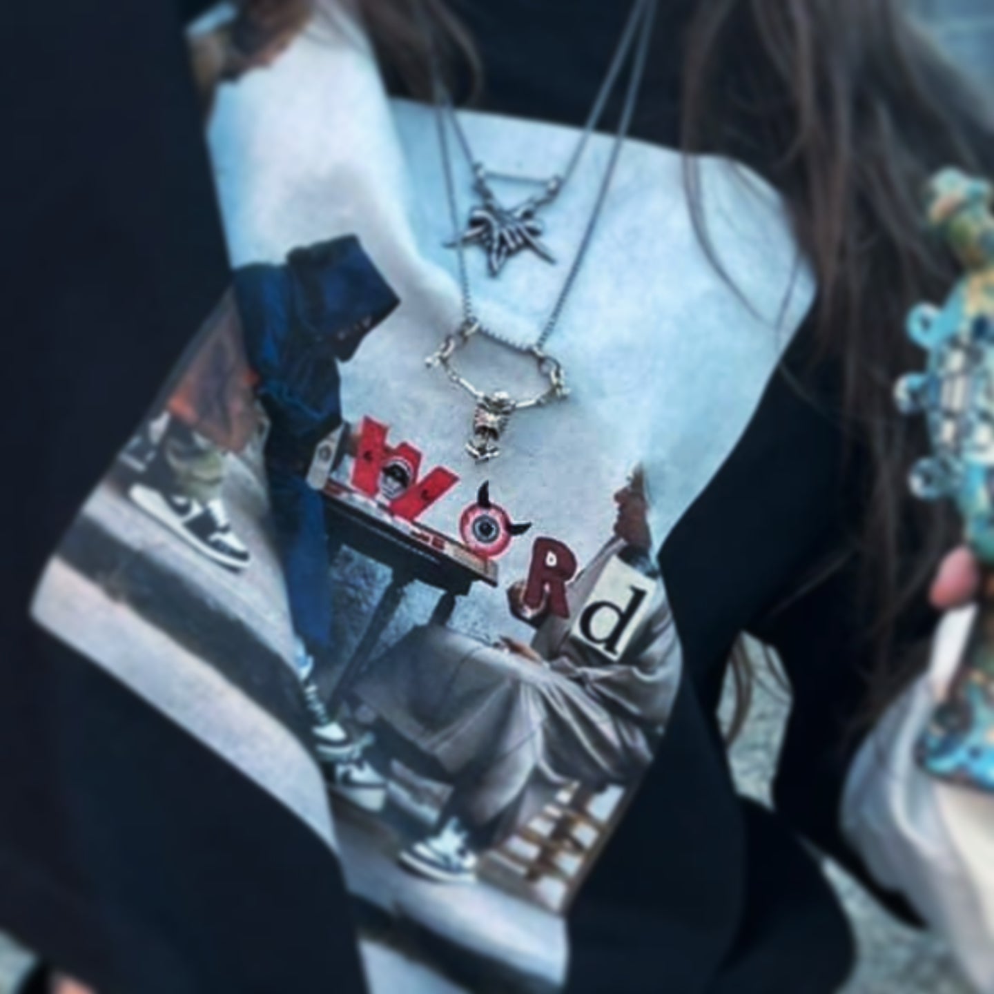 “Street Café Reflections Long Sleeve Tee.”