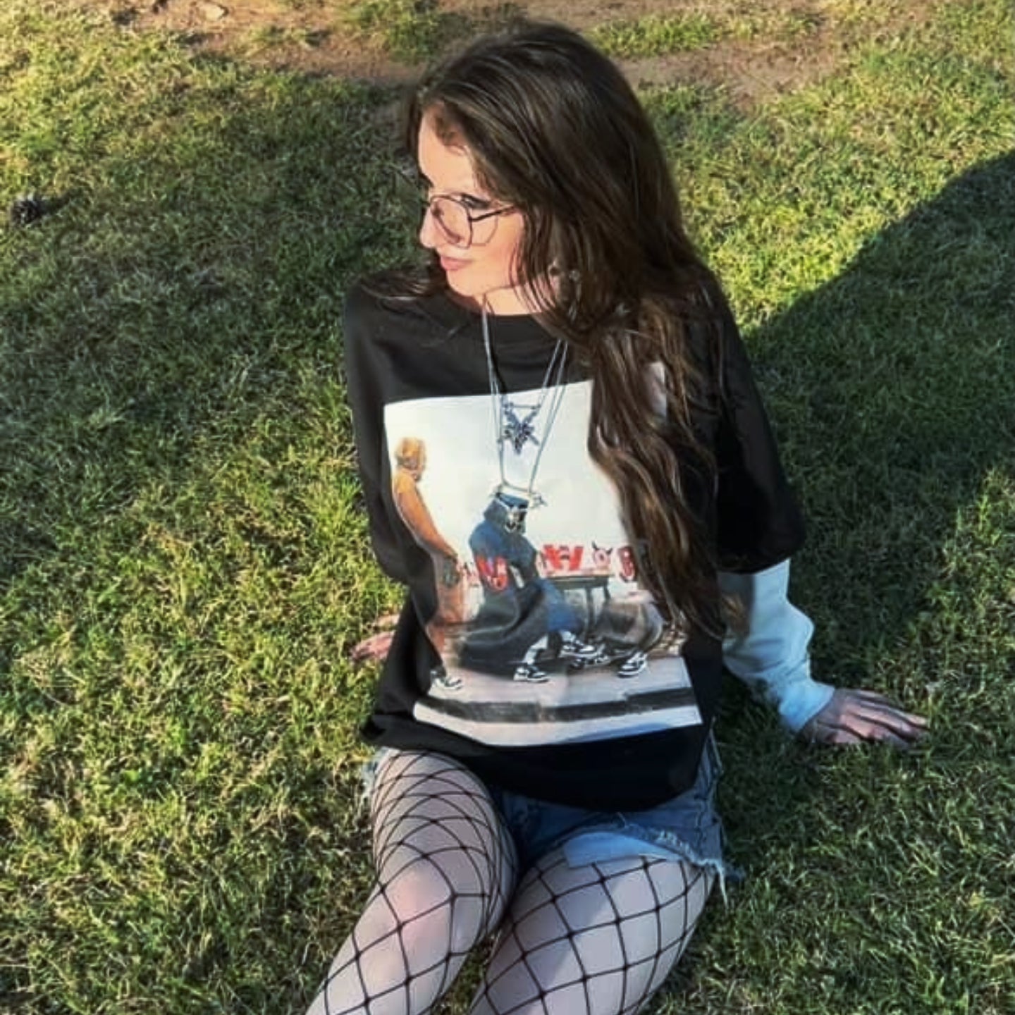 “Street Café Reflections Long Sleeve Tee.”