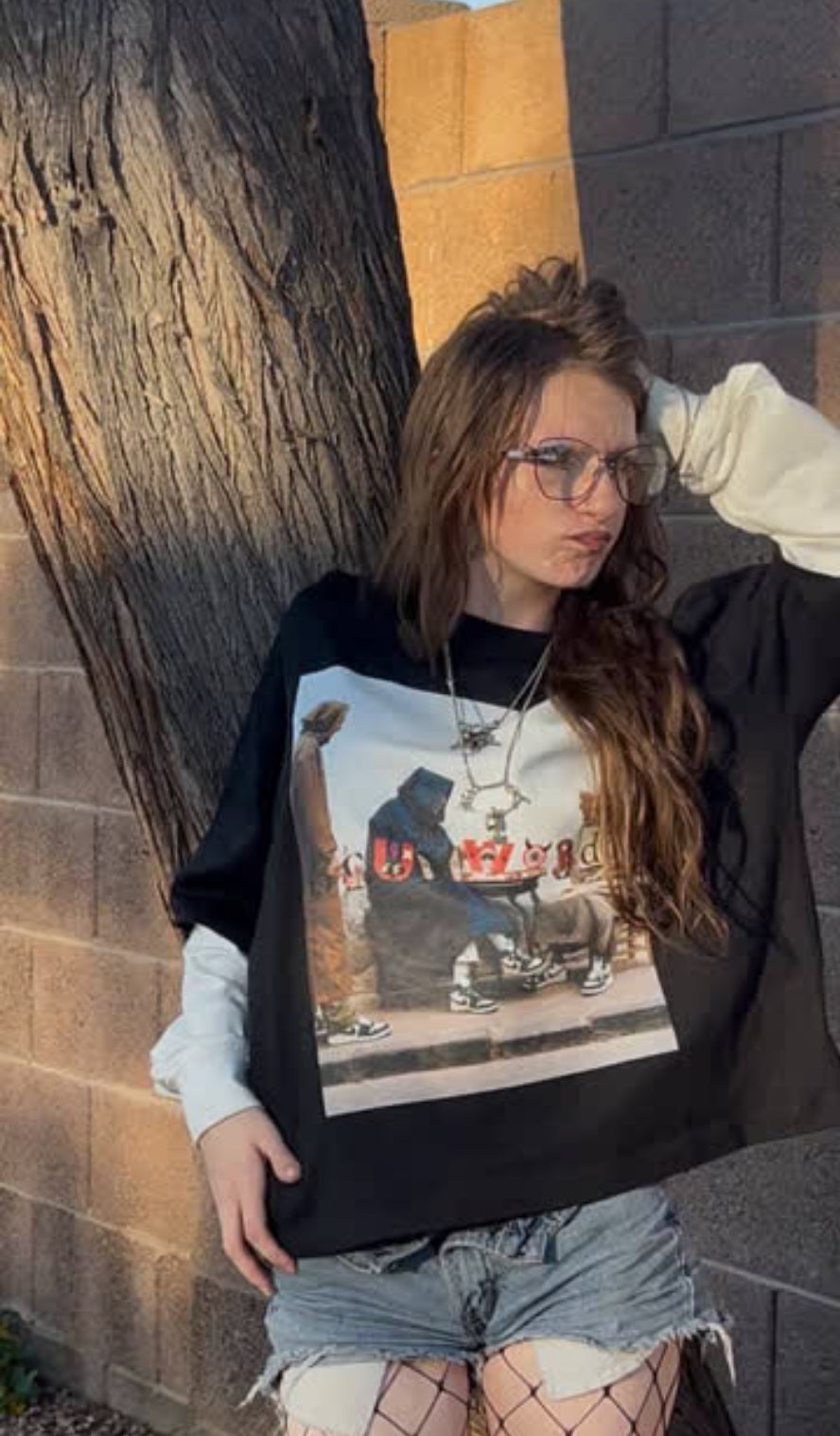 “Street Café Reflections Long Sleeve Tee.”